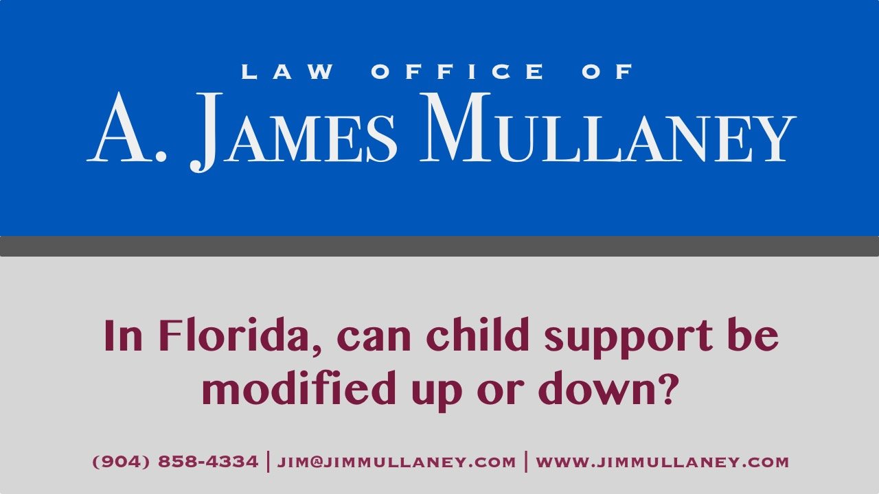 can child support be modified up or down