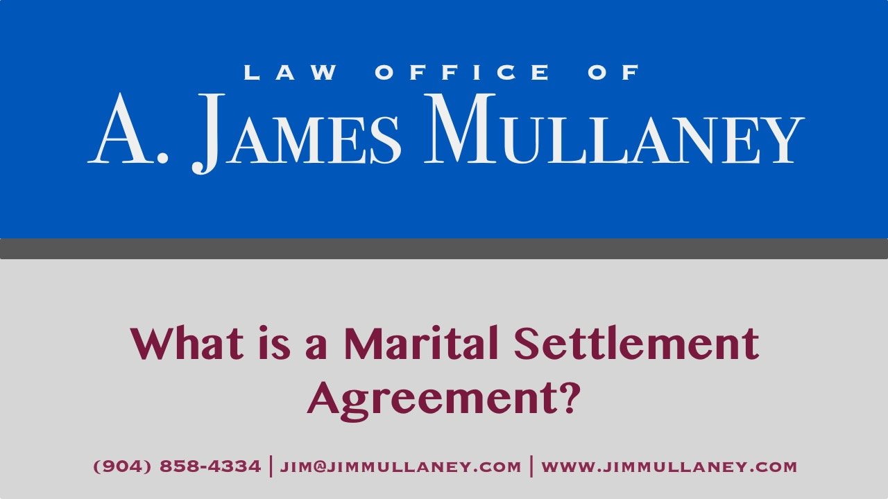 what is a marital settlement agreement