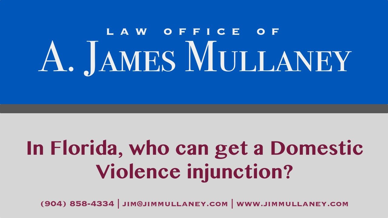 who can get a domestic violence injunction in Florida