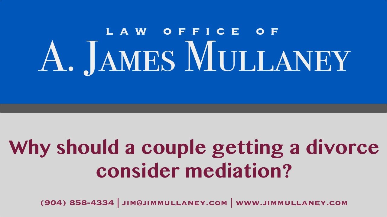 why should a couple getting a divorce consider mediation